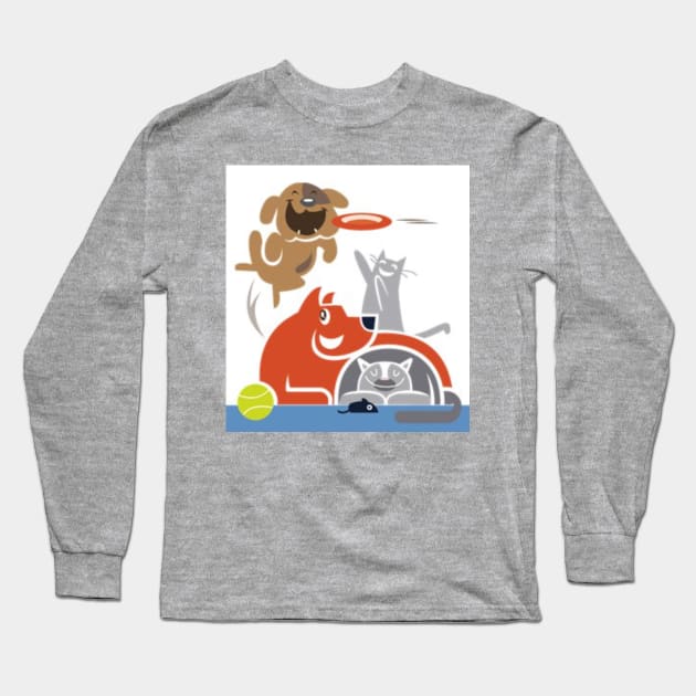 Happy Tails of South Florida Long Sleeve T-Shirt by KMogell